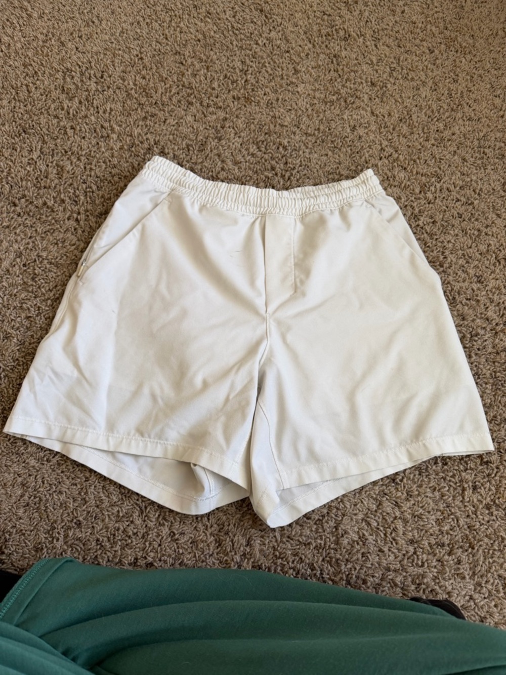 Lululemon Cream off White Athletic Shorts